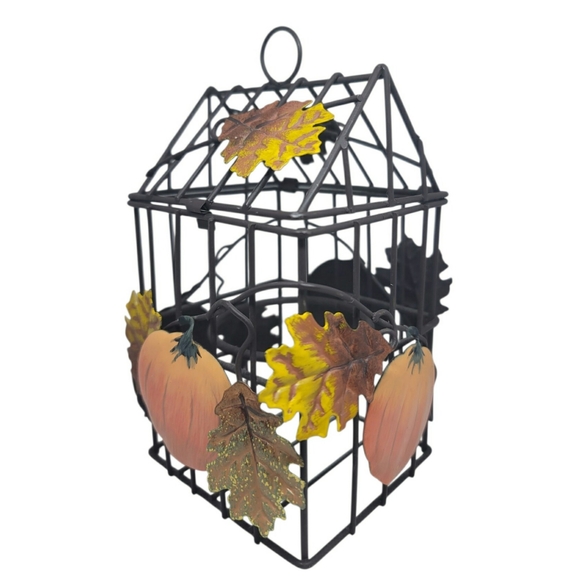 Metal Autumn Leaf Candle Holder - Picture 1 of 8